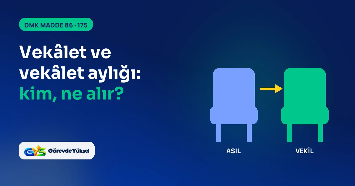 Asil ve vekil koltuklarını simgeleyen çizim