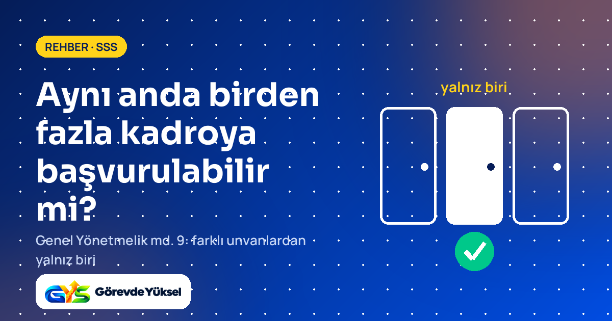Üç kapıdan yalnız birinin seçildiğini gösteren çizim: görevde yükselmede farklı unvanlardan yalnız birine başvuru