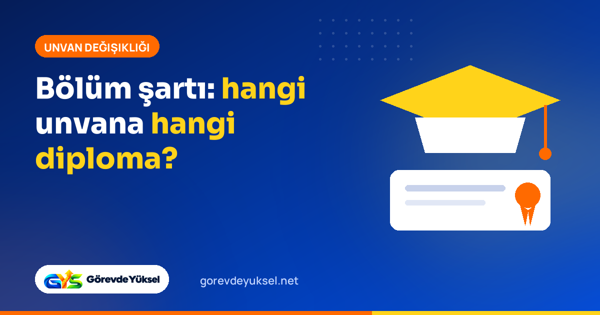 Mezuniyet kepi ve diploma illüstrasyonuyla unvan değişikliği bölüm şartı kapağı