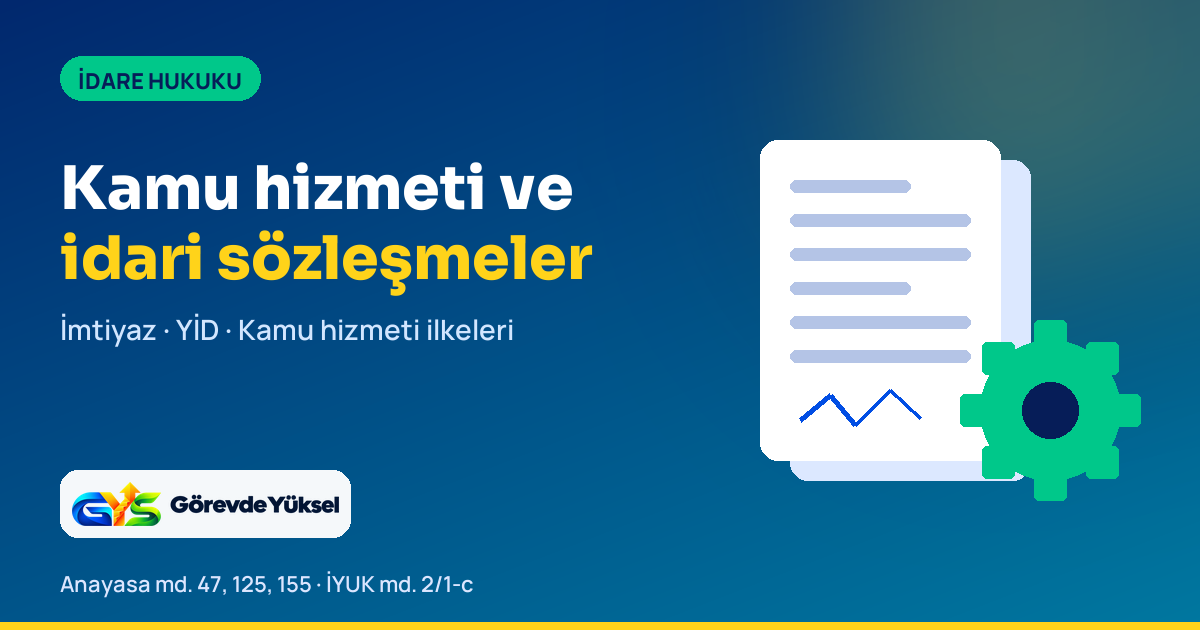 Kamu hizmeti ve idari sözleşmeleri simgeleyen imzalı sözleşme ve dişli çark çizimi