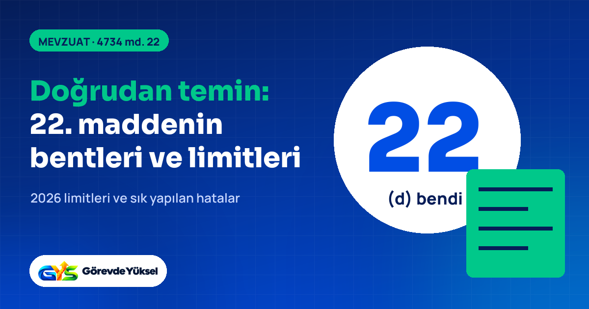 Büyük 22 rakamı ve fiş simgesiyle doğrudan temin kapak görseli