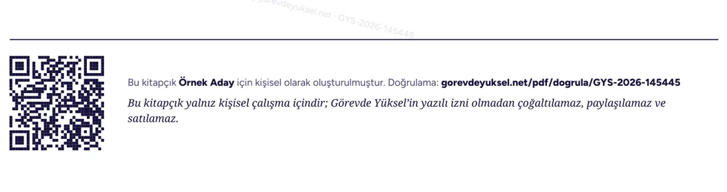Kapaktaki doğrulama QR kodu ve kayıt numarası
